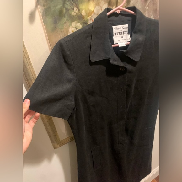 Rickie Freeman for Teri Jon short sleeve black dress 👗 size 12 💪💪💪💪 - Picture 4 of 4